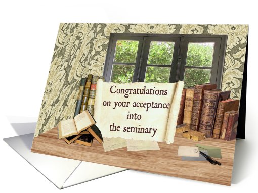 Congratulations Seminary Acceptance card (409158)