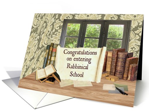 Congratulations Rabbinical School Acceptance card (409159)