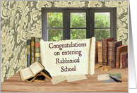 Congratulations Rabbinical School Acceptance card