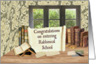 Congratulations Rabbinical School Acceptance card