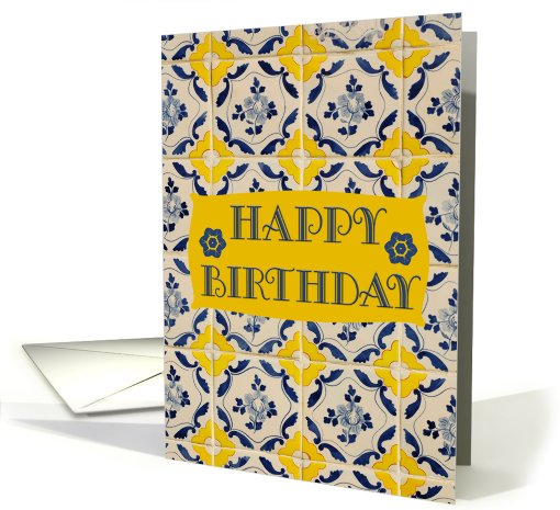 Birthday Colorful Tiles card (455029)
