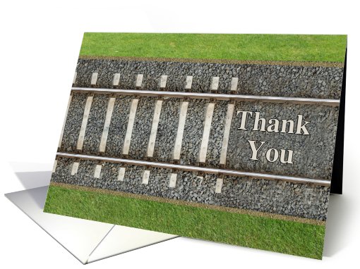 Business Thank You, Railroad Tracks card (458831)
