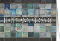 Happy Anniversary with Mosaic Tiles card