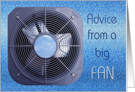 Summer Advice from Big Fan card