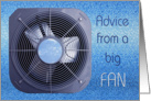 Summer Advice from Big Fan card