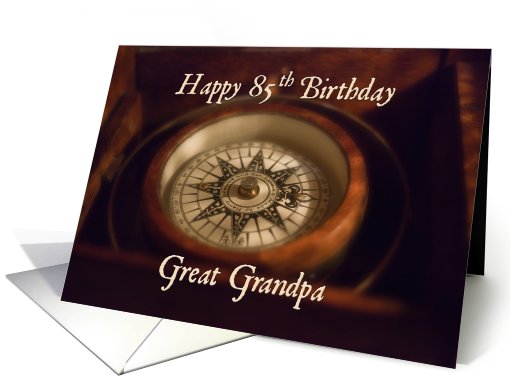 Happy 85th Birthday Great Grandpa card (469727)