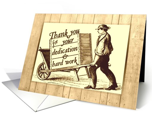 Business Thank You, Old-fashioned Print card (471923)