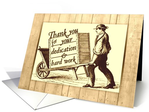 Volunteer Thank You, Vintage Print card (472395)