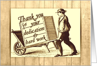Volunteer Thank You, Vintage Print card