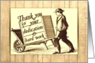 Volunteer Thank You, Vintage Print card