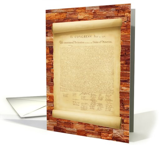 Business, Declaration of Independence, July 4th card (618083)