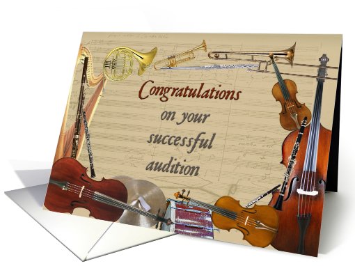 Congratulations & Welcome to the Orchestra card (621024)