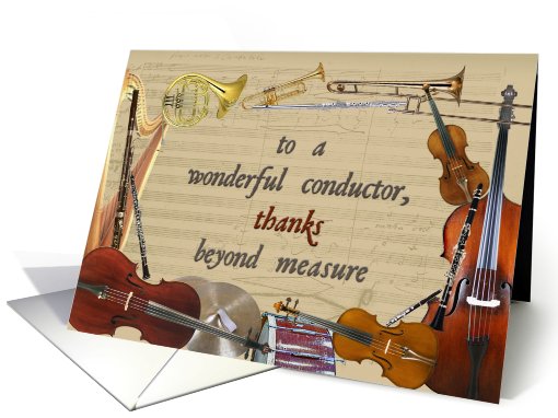 Thank You Conductor card (621041)