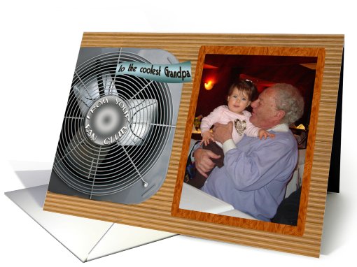 Coolest Grandpa custom photo card (792393)