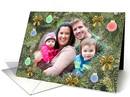 Christmas Wreath Photo card (849585)