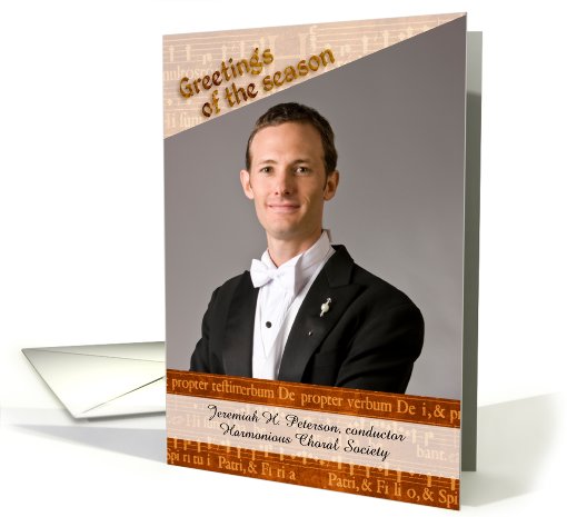 Season's Greetings, Photo Card, Music Manuscript card (856520)