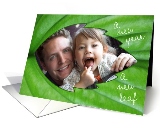 New Year New Leaf Photo card (864113)