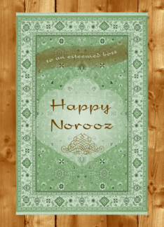 Happy Norooz Boss, Persian Rug