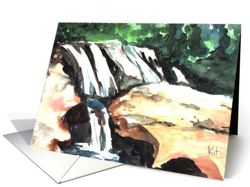 Texas Waterfall card (443117)