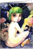 Snail Fairy in the Mushrooms card
