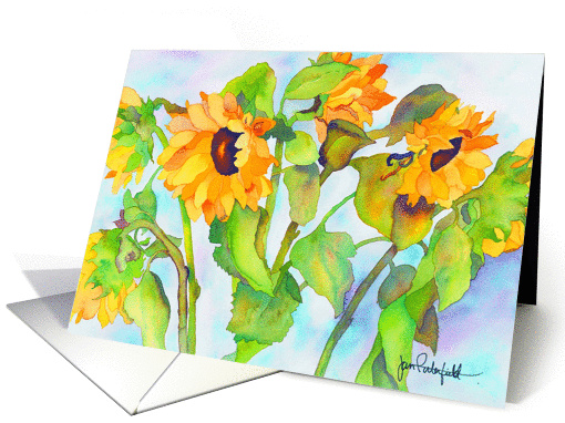 Sunny Sunflowers card (332651)