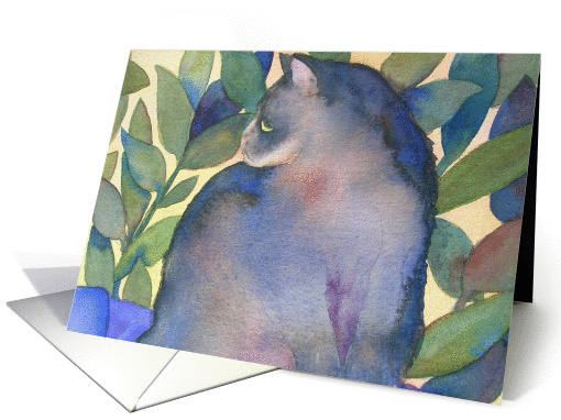 Garden Cat card (332689)