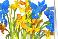 Daffodil & Iris card