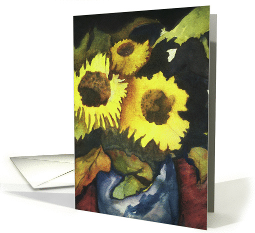 Sunflowers card (349267)