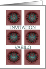 slovenian decorative invitation card