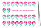 mednarodni dan prijateljstva, slovenian carnations card