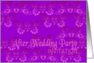 violet after wedding party invitation no.01 card