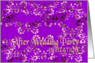 violet after wedding party invitation no.04 card