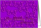 violet after wedding party invitation no.06 card