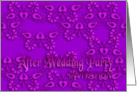 violet after wedding party invitation no.06 card