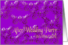 violet after wedding party invitation no.07 card