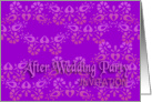 violet after wedding party invitation no.09 card