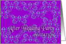 violet after wedding party invitation no.10 card