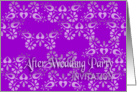 violet after wedding party invitation no.11 card