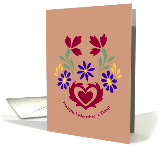 ornamental happy valentines day card (332095)