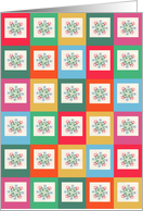 slovenian decorative patchwork Card