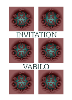 slovenian decorative invitation