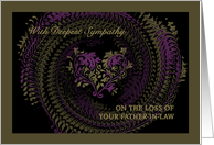 loss of your father-in-law card