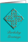 elegant birthday greetings card