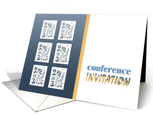 ornamental conference invitation card (485280)