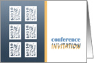 ornamental conference invitation card