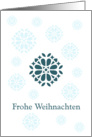 german ornamental christmas snowflakes card