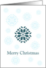business ornamental christmas snowflakes card