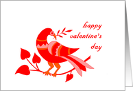 valentine bird card