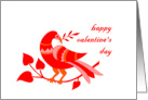 valentine bird card