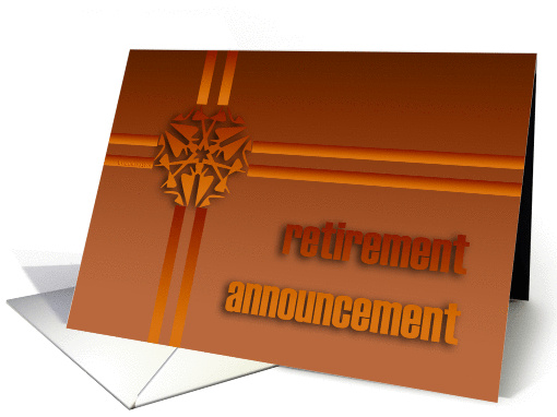 retirement announcement card (534088)